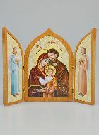 Icône Triptyque Sainte Famille de Nazareth - 23 cm