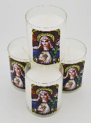 4 Bougies Veilleuses Sacré-Coeur de Marie