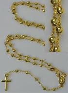 Chapelet en Or Jaune Massif 750/1000 - Grains 3mm