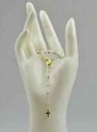 Chapelet en Or Jaune & Blanc 18k 750/1000 - Grains 2mm