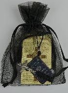 Bracelet Croix de Saint Benoît en Argent Massif - Noir