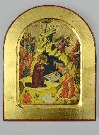 Icône de l'Adoration à la Crèche - 18cm