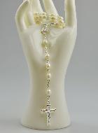 Chapelet en Argent 925/1000 & Nacre - Grains Brillant 7mm