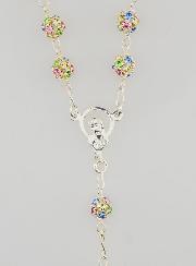 Chapelet en Argent & Perles de Cristal 6mm