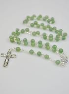 Chapelet en Pierre d'Aventurine Veritable & Argent Massif