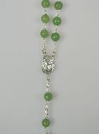 Chapelet en Pierre d'Aventurine Veritable & Argent Massif