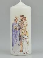Bougie Cierge Sainte Famille de la Miséricorde