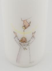 Bougie Cierge de Confirmation - Onction du Saint Esprit Fille Blonde