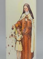 Bougie Cierge de Sainte Thérèse de Lisieux