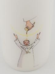 Bougie Cierge de Confirmation - Onction Garçon Blond