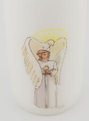 Cierge de Confirmation Chevalier de l'Esprit Saint - Fille Blonde