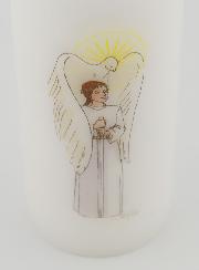 Cierge de Confirmation Chevalier de l'Esprit Saint - Fille Brune