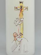 Bougie Cierge de Baptême - Baptisé dans l'Esprit Saint