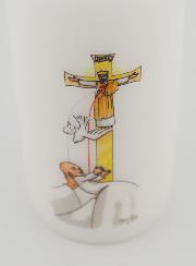 Bougie Cierge de Baptême - Baptisé dans l'Esprit Saint