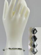 Dizainier en Cristal Noir & Argent