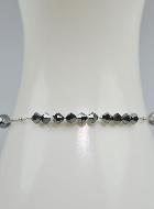 Dizainier en Cristal Noir & Argent