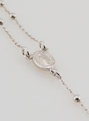 Chapelet en Argent Rhodié 925/1000 - Grains 2mm