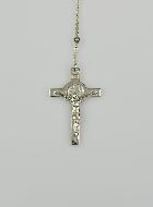 Chapelet Collier de Saint Benoît en Argent Massif