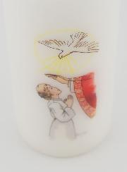 Cierge de Confirmation Reçois l'Esprit Saint - Fille Blonde