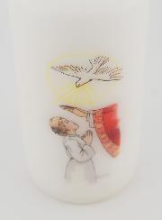 Bougie Cierge de Confirmation  Imposition des Mains - Fille Blonde