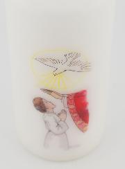 Cierge de Confirmation - Reçois l'Esprit Saint - Fille Brune