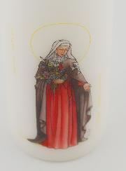 Bougie Cierge Sainte Fleur