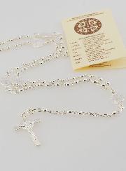 Bijou Chapelet de Saint Benoît en Argent 925/1000 - Grains 3mm