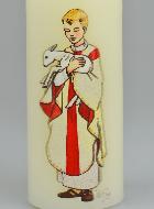 Bougie Cierge de Baptême - Deviens Prêtre Prophète & Roi