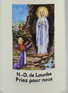 Bougie d'Église à Led Notre Dame de Lourdes - 60 jours