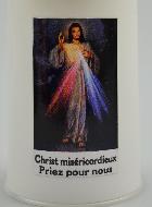 Bougie d'Église à Led Christ Miséricordieux - 60 jours