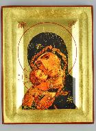 Icône Vierge Marie - Vierge de Vladimir - 18cm
