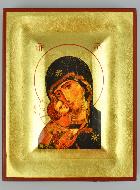 Icône Vierge Marie - Vierge de Vladimir - 14cm