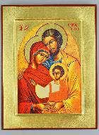 Icône Byzantine Sainte Famille - 18cm