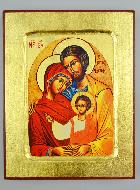 Icône Byzantine de la Sainte Famille - 18cm