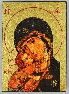 Icône Religieuse Vierge de Tendresse - 9cm