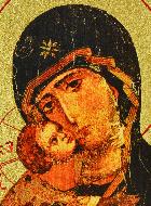 Icône Religieuse Vierge de Tendresse - 9cm