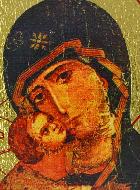 Icône Religieuse Vierge de Vladimir - 9cm