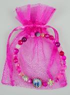 Bracelet Religieux en Agate Rose - Croix & Médaille Vierge Miraculeuse