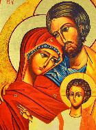 Icône Byzantine Sainte Famille de Nazareth - 30cm