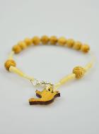 Bracelet Religieux Dizainier en Bois d'Olivier & Colombe Esprit Saint