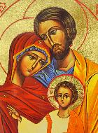 Icône Religieuse Sainte Famille de Nazareth - 14cm