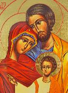 Icône Religieuse de la Sainte Famille - 19cm