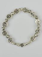 Bracelet Religieux de la Sainte Vierge Miraculeuse Argenté