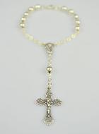 Dizainier en Métal Argenté & Croix du Christ