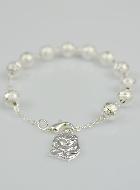 Bracelet Dizainier de Lourdes - Perles d'Argent
