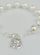 Bracelet Dizainier de Lourdes - Perles d'Argent