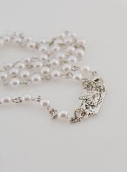 Chapelet Nacre Blanc Boîte Cadeau  - 40 cm