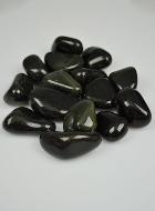 Pierre Roulée Obsidienne Noire Dorée