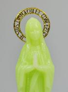 Statue Notre Dame de Lourdes Fluo Lumineuse - 14 cm