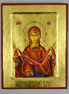 Icône Religieuse Vierge Marie Protectrice - 18 cm
